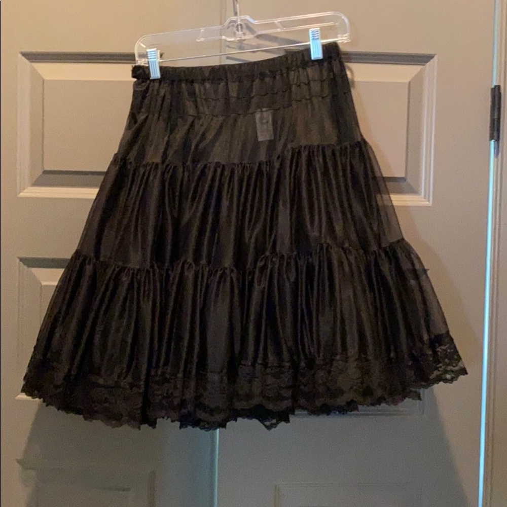 Black lace petticoat SZ M